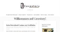 Desktop Screenshot of cavestory.com